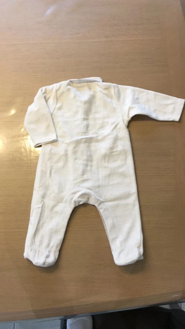 Grenouillère fille blanche sergent major 6 mois - photo numéro 4