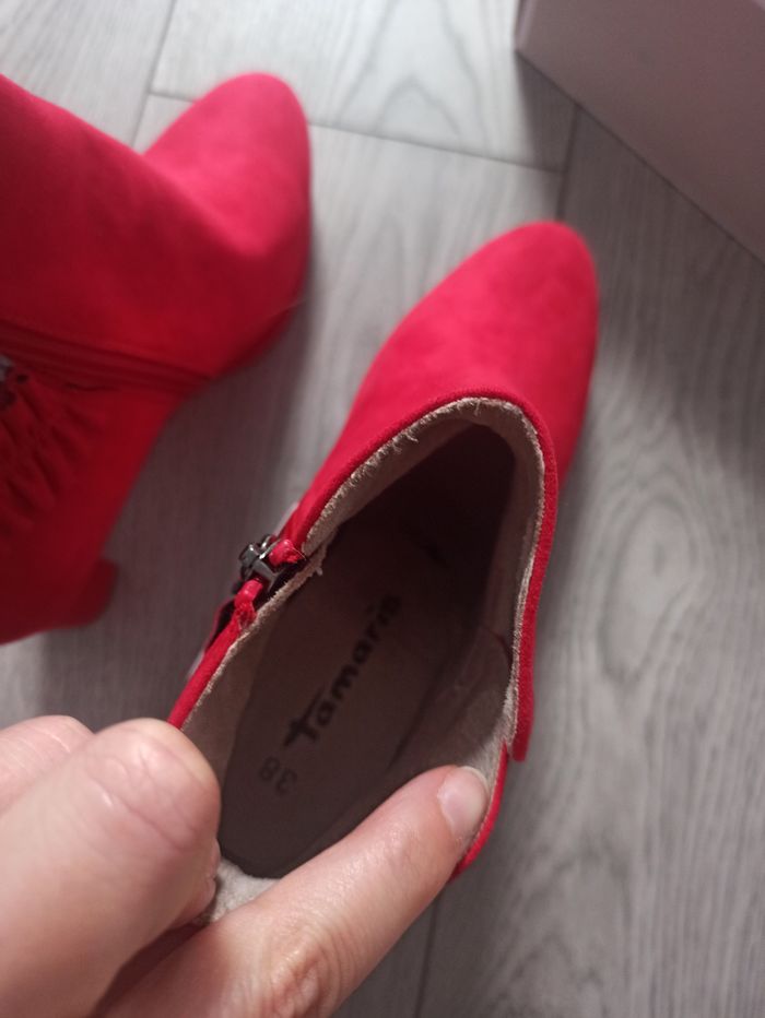 Bottines rouges Tamaris - photo numéro 6