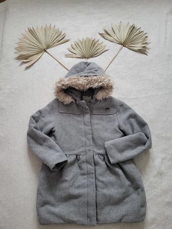 manteau chaud gris