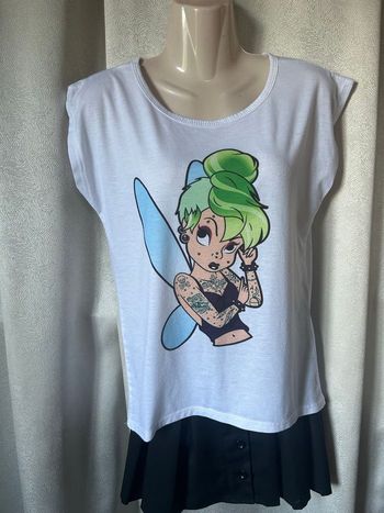 T-shirt fée clochette tatouée taille M 