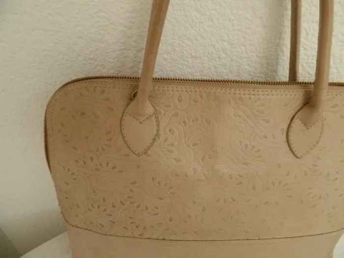 Sac genuine leather-cuir Made in Italy-vintage - photo numéro 3