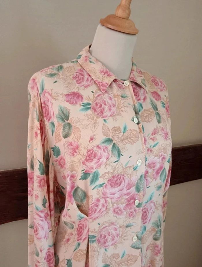 Chemisier fleuri à pinces viscose Pop 84 - photo numéro 5
