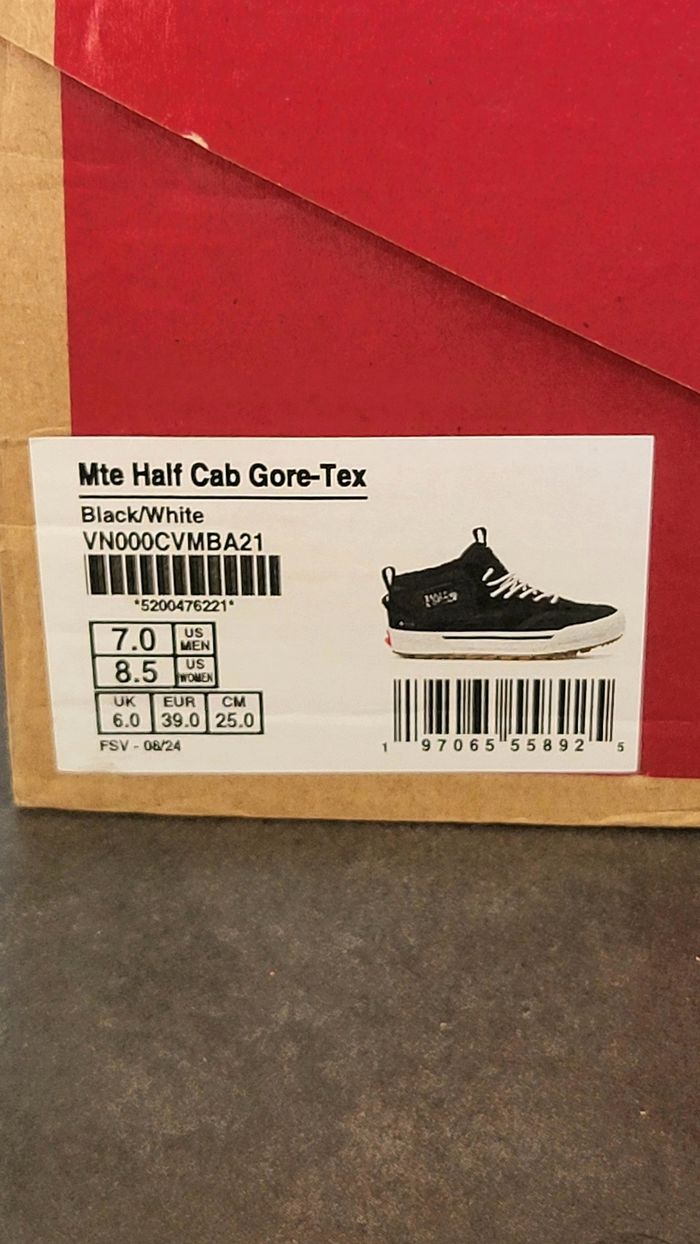 Vans MTE Half Cab Gore-Tex Black White - Unisex - Size : 39 🌈🌈 - photo numéro 10