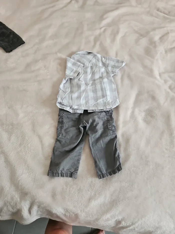 Ensemble pantalon tape à l'œil chemise kitchoun - photo numéro 4