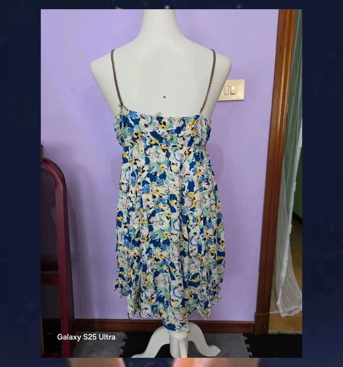 Vestido flores azul