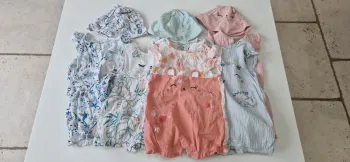 Gros lot petit béguin 24 mois 92 cm barboteuse combinaison combishort