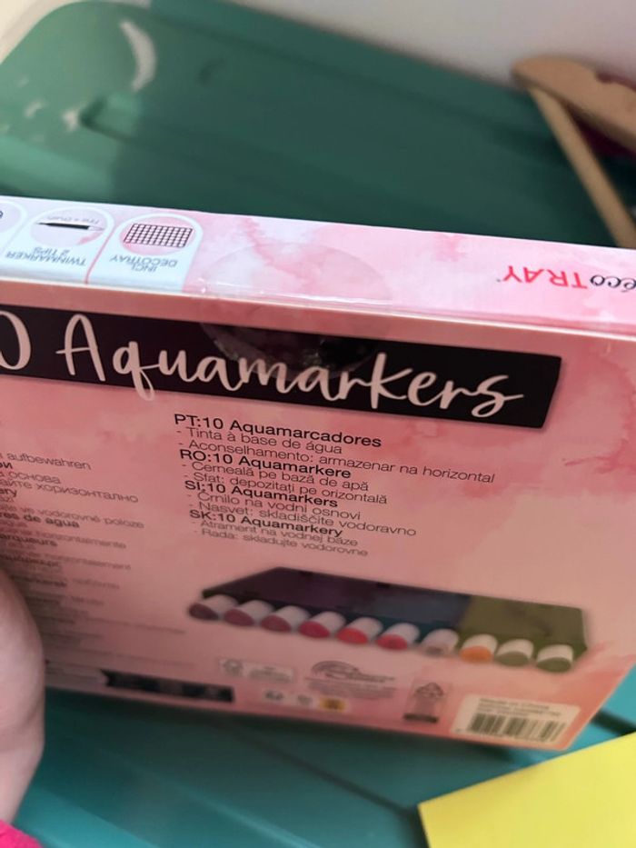 Boîte de 10 feutres aquamarkers , neuve - photo numéro 4