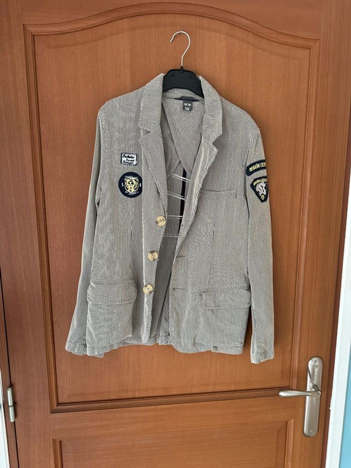 Veste rayé beige LOGG 11 ans - photo numéro 2