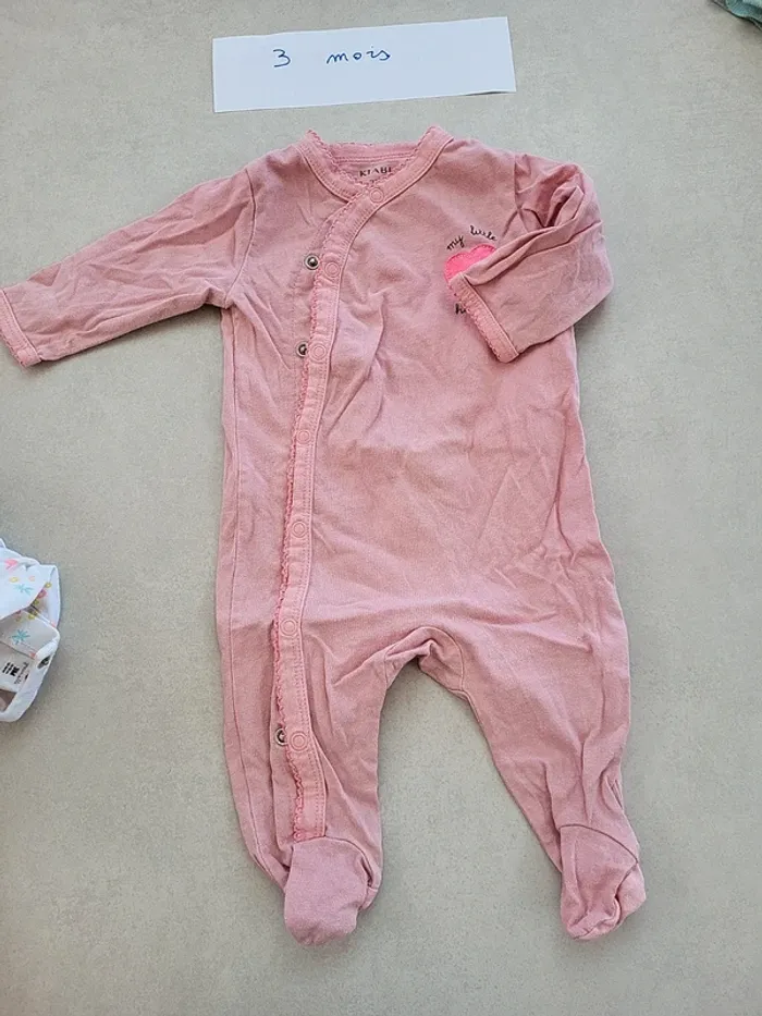 Lot 3 pyjamas été 3 mois - photo numéro 2