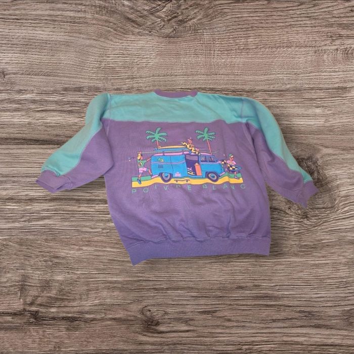 Pull Vintage Poivre Blanc – Taille 12/14 ans