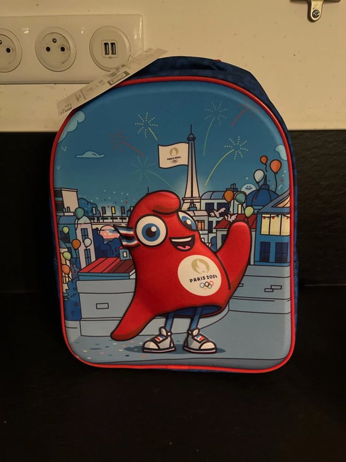 Sac à dos enfants, mascotte, Paris 2024,jo