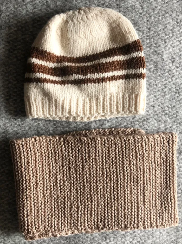 Ensemble bonnet écharpe bébé