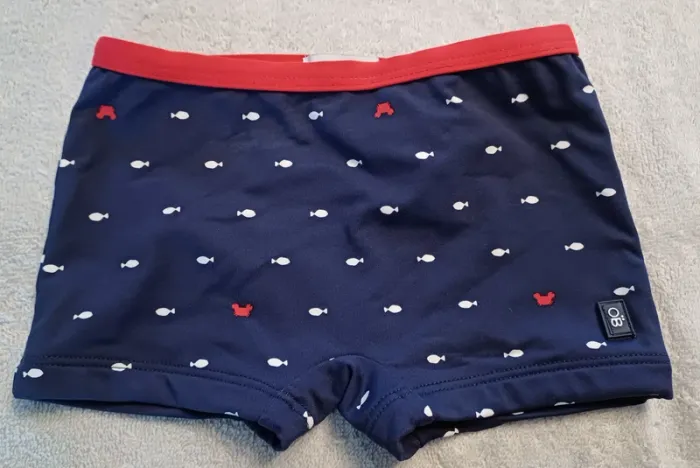 Short de bain 9-12 mois Obaïbi (réf perso U1)(familleac72)