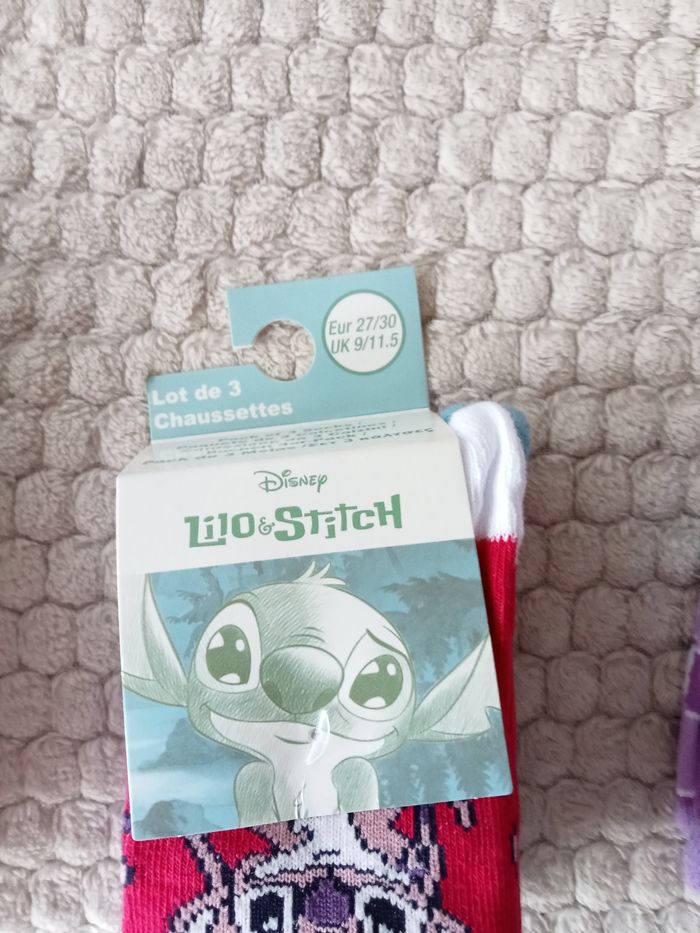 3 paires de chaussettes Stitch 27 30 - photo numéro 3