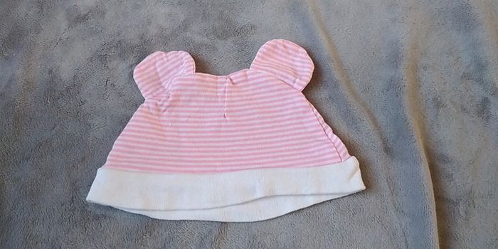 Lot de 2 bonnets rose et blanc bébé fille Taille 3 / 6mois Disney et TEX - photo numéro 11