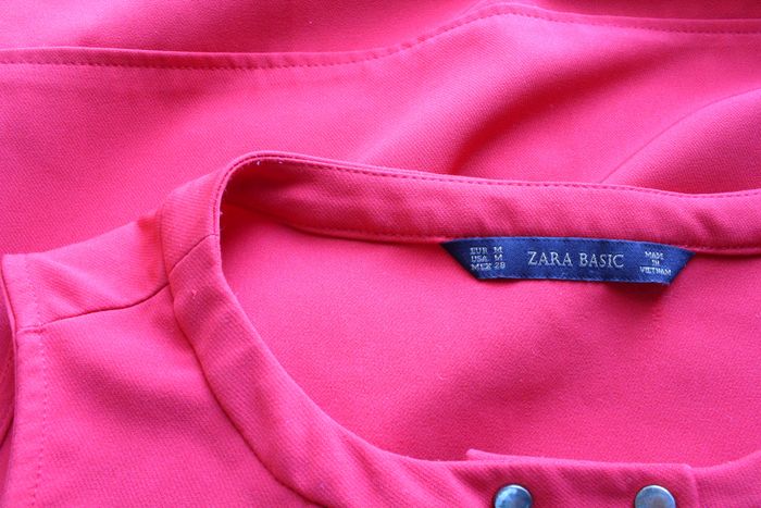 Blouse sans manches rouge Zara - photo numéro 5