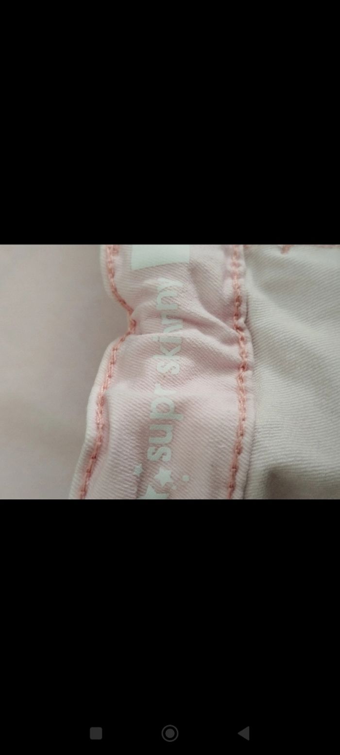 Jean rose clair super skinny In extenso taille 8 ans - photo numéro 4