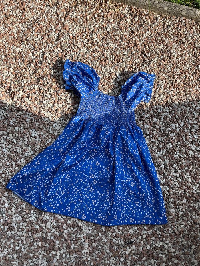 Shein robe à fleurs bleue - 7/8 ans - photo numéro 3