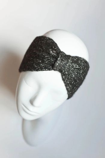 Bandeau chiné noir