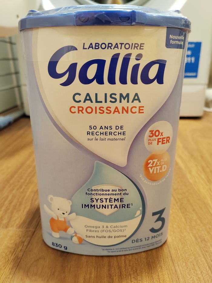 Lait Gallia croissance 3e âge