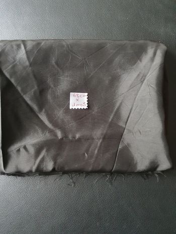 Tissu doublure noir 1m05x68cm