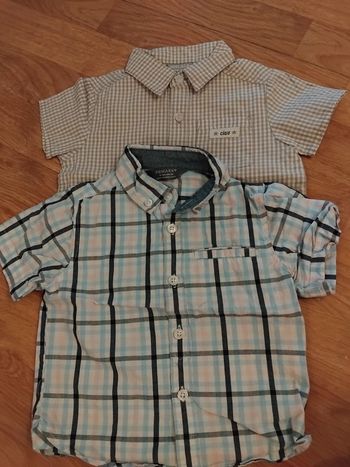 Lot chemise manches courtes garçon 9mois