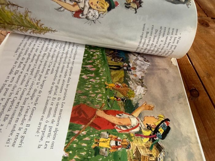 Moyen 2 - Livre édition limitée reliure rouge Caroline dans les Alpages Pierre Probst bd - photo numéro 15