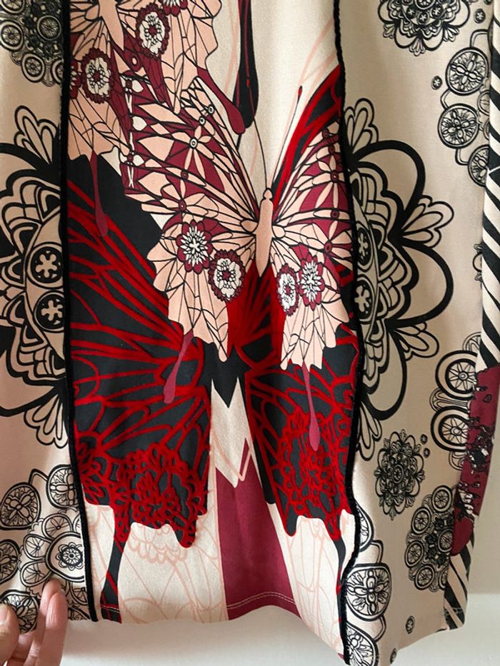 Robe beige/Bordeaux Smash Taille M - photo numéro 3