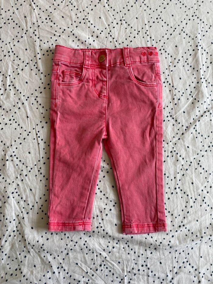 jean fille 3 mois orchestra rose