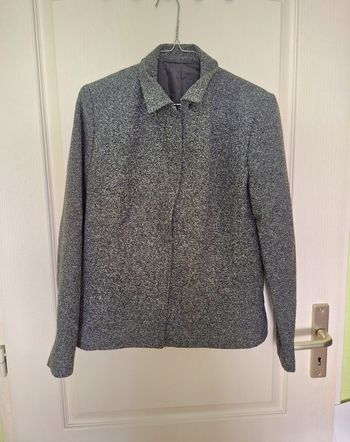 Veste zippée C&A gris chiné - Taille 40