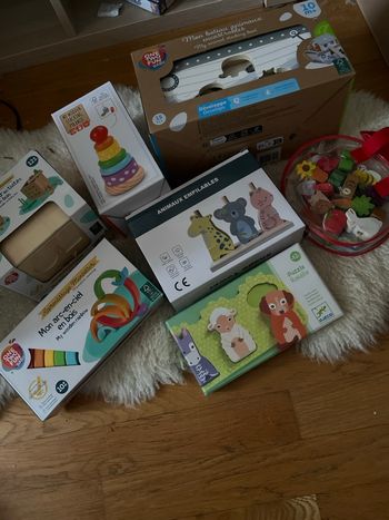 Lot jouets en bois premier âge