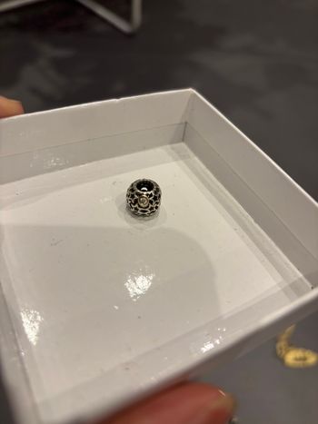 Charme en argent étoile et diamants 