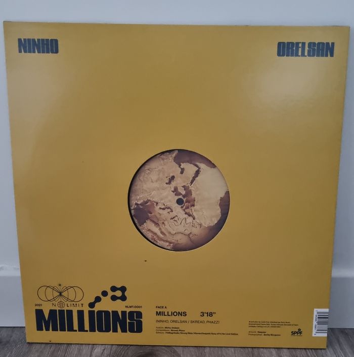 Vinyle orelsan ft ninho -millions - photo numéro 2