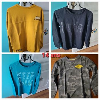 4 pulls sweat garcon 14 ans
