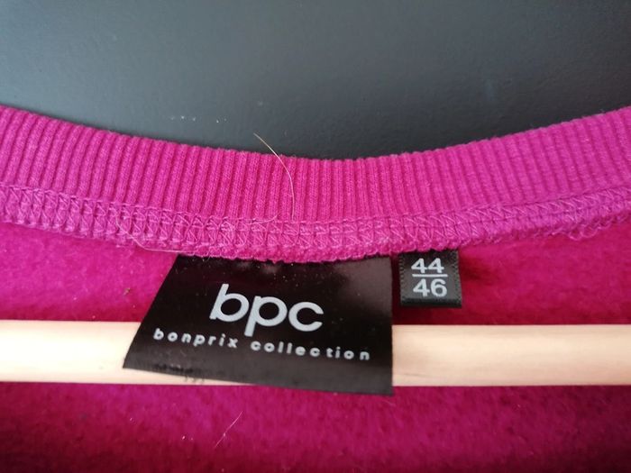 Robe pull sweat shirt rose fushia - photo numéro 3