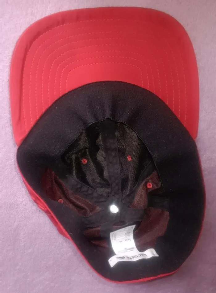 Casquette rouge Lacoste - photo numéro 2