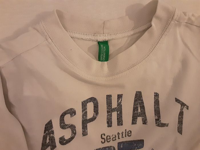 T-shirt blanc Benetton 3 ans / 100 cm - photo numéro 2