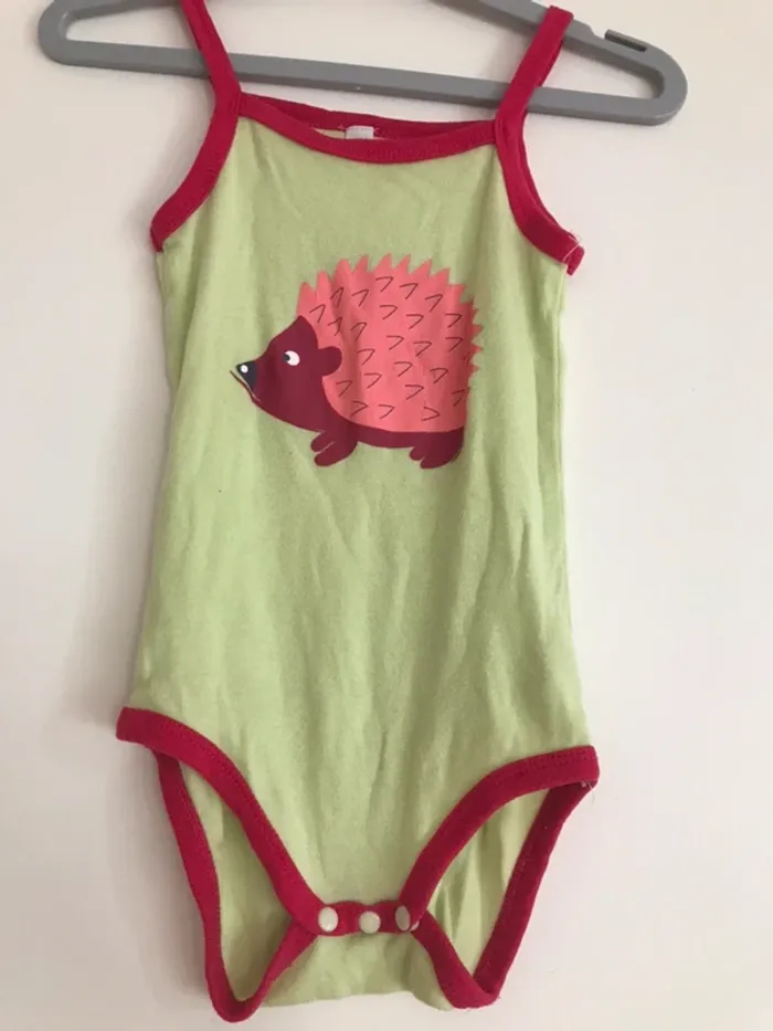 Body fines bretelles hérisson 24 mois