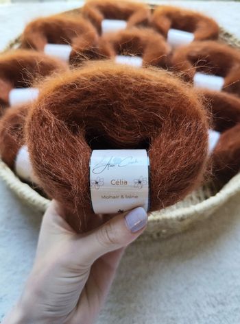 10 pelotes laine mohair "Célia"