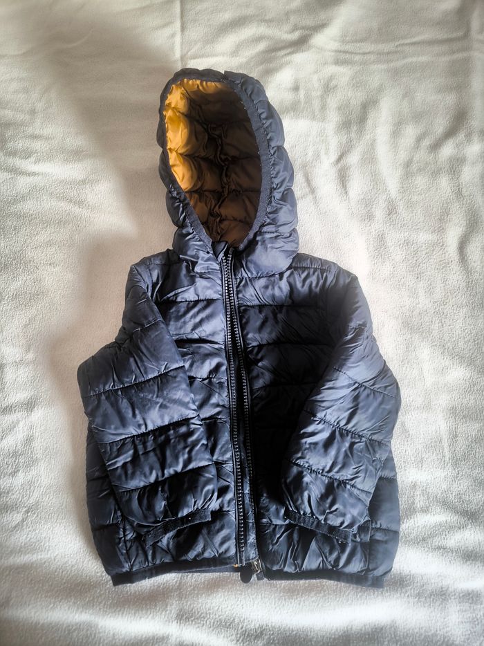 Blouson bleu à capuche Vertbaudet - garçon - photo numéro 3