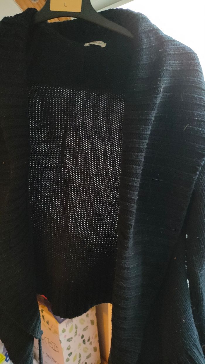 Gilet cache coeur bleu Marine - photo numéro 2