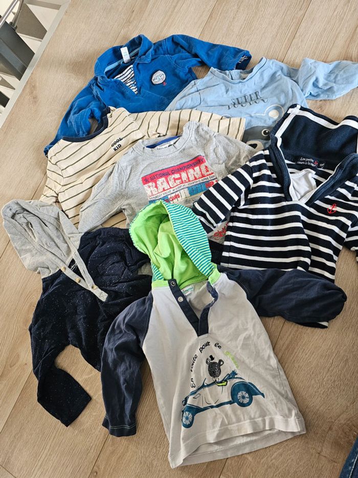 Gros lot 7 pulls légers 18 mois