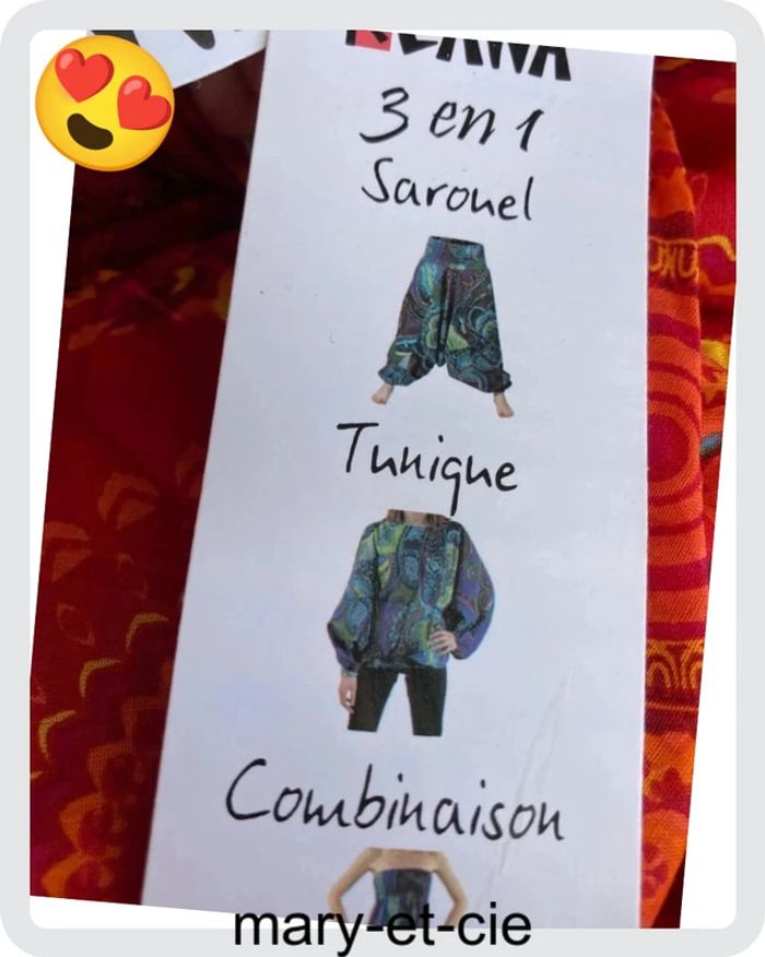 SOLDÉ - Kéawa 3 en 1 sarouel tunique combinaison - me contacter pour commander en lot - photo numéro 6