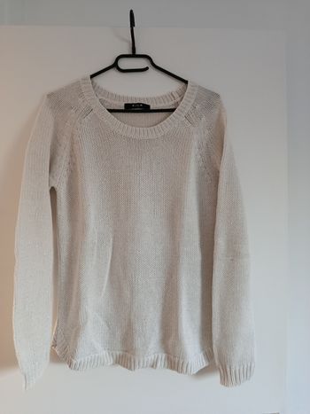 Pull blanc brillant Vila