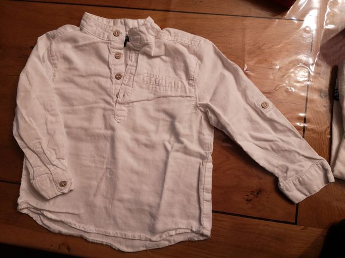 Chemise blanche 3 ans garçon