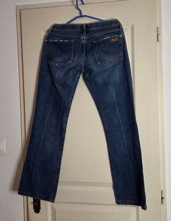 Jean bootcut Acquaverde 29 – coupe flare tendance – denim bleu authentique – très bon état - photo numéro 7