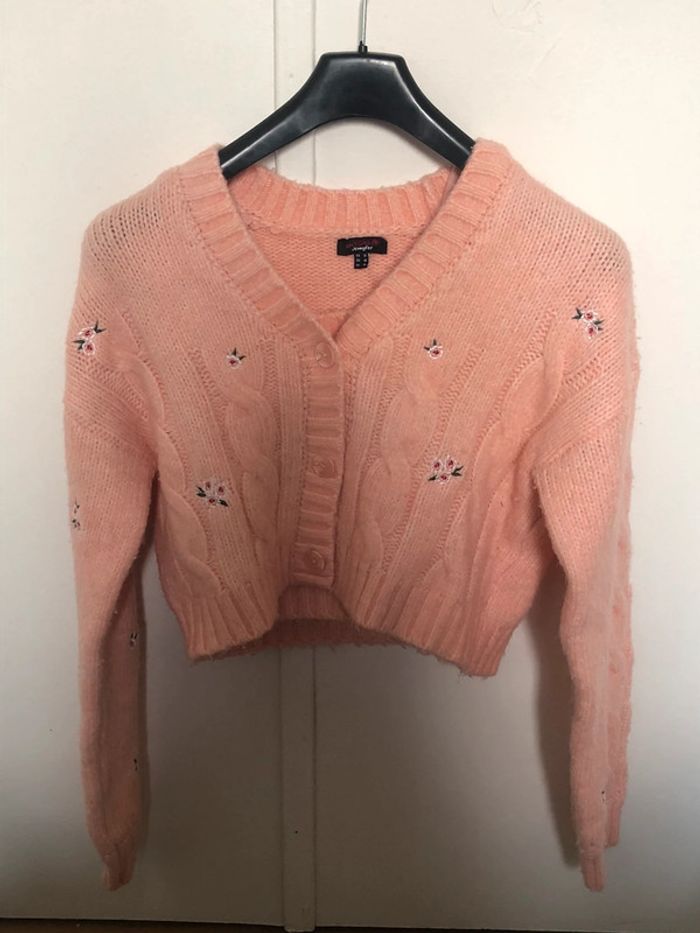 Cardigan+top femme