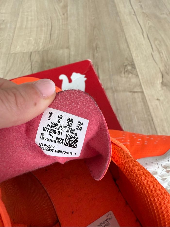 Chaussures de futsal / indoor orange mixte - Taille 38 - photo numéro 6