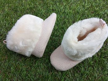 Bottines, chaussures bébé fille fourrée taille  6,12 mois marque gemo,