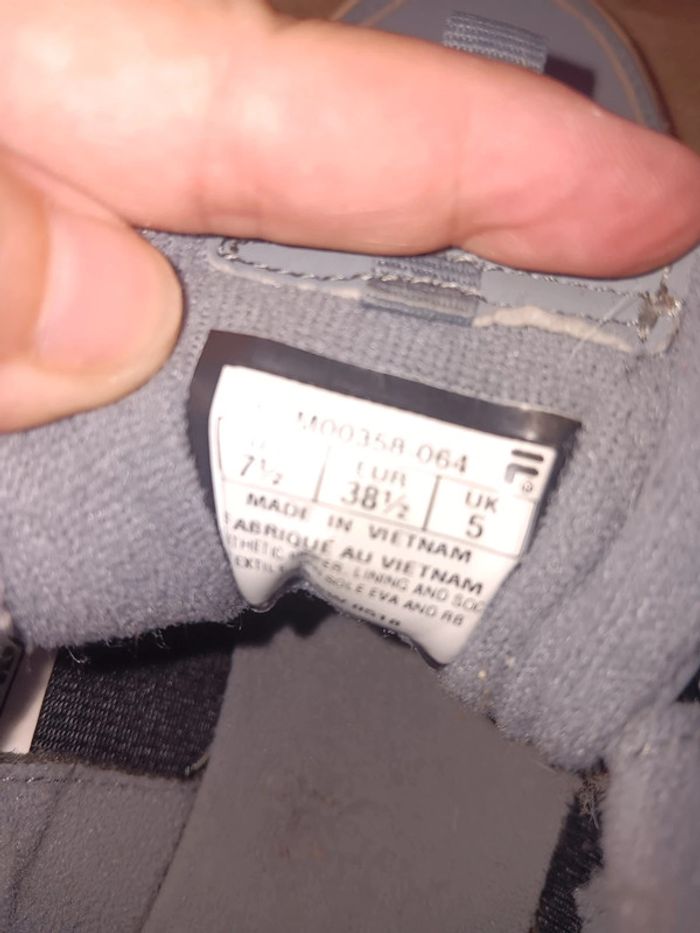 Baskets Fila Disruptor II Gris/bleu Authentiques 38,5 - photo numéro 9